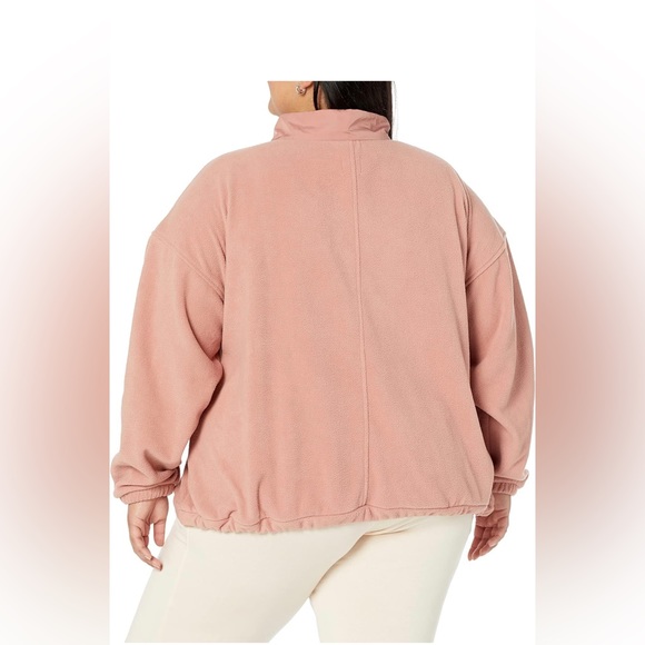 NWT Amazon Essential Women’s Relaxed Fit Microfleece High Neck Rose Pullover - Picture 8 of 9
